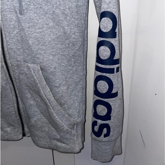 Adidas Jacket- size XS- Grey zip up jacket with adidas detailing - Picture 2 of 4